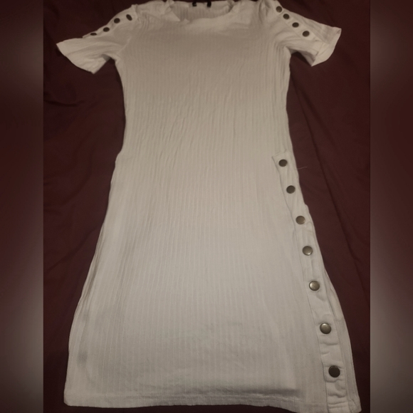 SHEIN Dresses & Skirts - Rib Knit White Dress